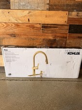 Kohler Koi Pull- Down Kitchen Faucet R22940-SD-2MB Brushed Brass New Open Box
