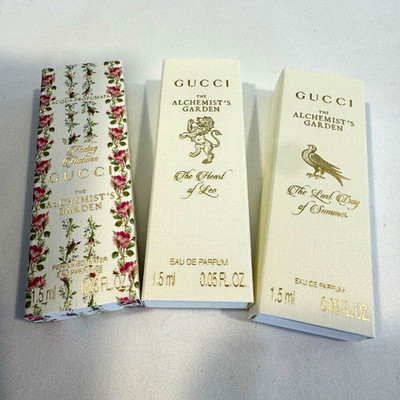 Gucci Alchemist s Garden Perfume Sample Set 3 x 1.5ml New Boxed