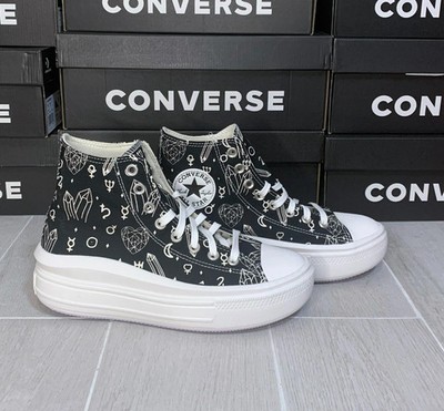 Converse Chuck Taylor All Star Move Platform Mystic Crystals 8.5 US Wom New Wbox