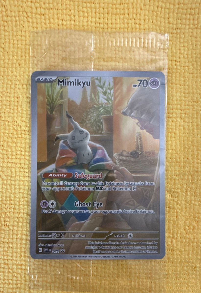 Pokémon TCG Mimikyu SVP 075 Paldean Fates ETB Sealed Promo | #4949992414 Pokémon TCG Mimikyu SVP 075 Paldean Fates ETB Sealed Promo | #4949992414