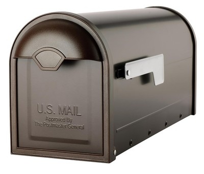 Post Mount Mailbox Architectural Winston 8830RZ-10 Rubbed Bronze Mailboxes