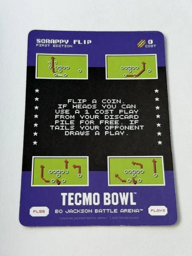 Bo Jackson Battle Arena TECMO BOWL #PL-55 SCRAPPY FLIP SSP