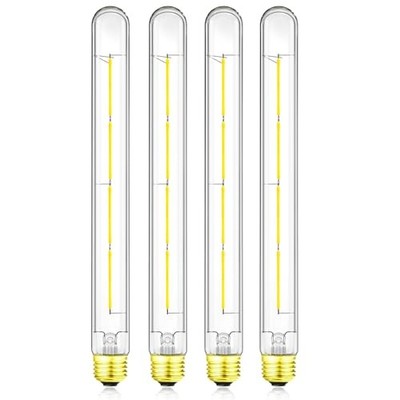  T300 Led Bulb, 11.8 Inch Long Tubular Led Light Bulbs, 100Watt 6w=60w-4000k