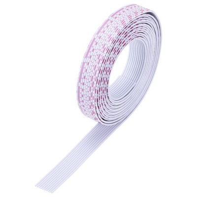 26AWG IDC Draht Flachbandkabel 9.8ft Länge 1.3mm Pitch 10 Pin Rot und Weiß