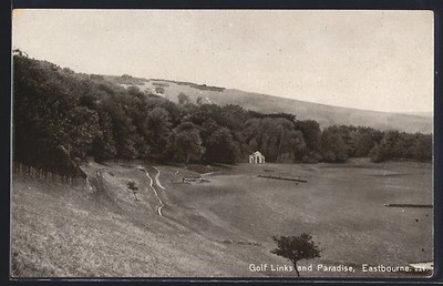Eastbourne, Golf Links and Paradise, Ansichtskarte 