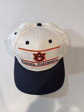 Vintage New Auburn University Tigers Hat The Game White Snapback Cap Russell