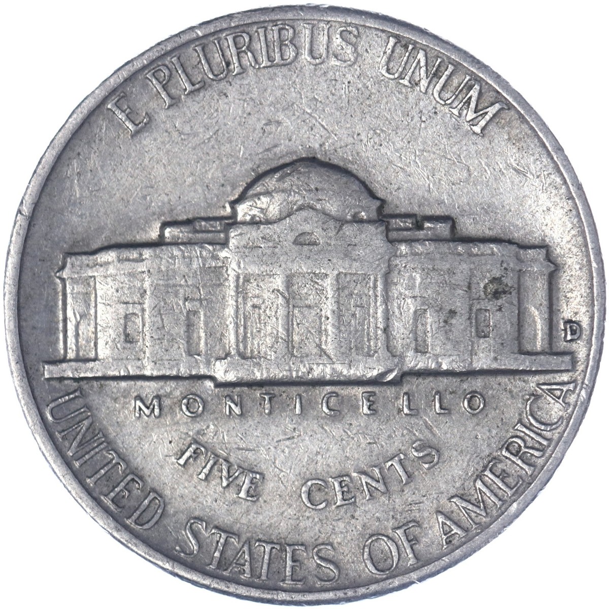 1958 D Jefferson Nickel Very Fine VF | eBay