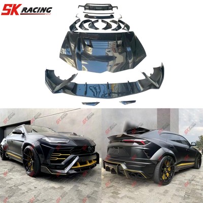 Front Rear Diffuser Wing Fender Kits For Lamborghini URUS 18-22 DRY Carbon Fiber