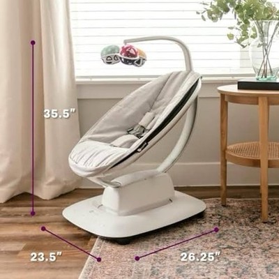 4moms Mamaroo Baby Swing 2000908 w/5 Unique Motions Bluetooth Model 1046