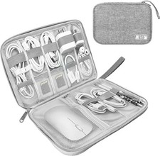 Electronics Organizer Travel Case,Electronic Accessories Storage Bag,Portable Wa