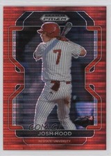 2022 Panini Prizm Draft Picks FOTL Red Pulsar 6/9 Josh Hood #PDP186 0e4z