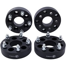 4x Black 5x4.75 To 5x5 Wheel Adapters 1.5 Inch With 12x1.5 1.5 Inch - Pack Of 4 4x Black 5x4.75 To 5x5 Wheel Adapters 1.5 Inch With 12x1.5 1.5 Inch - Pack Of 4