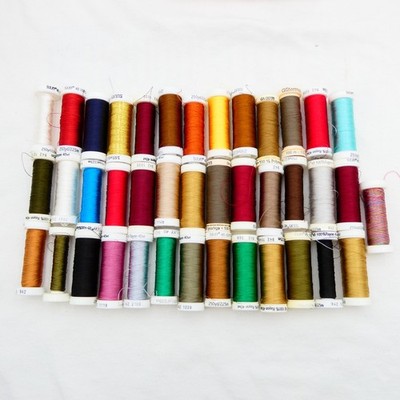 Sulky 40W Rayon Thread Spools Lot of 40 Mixed Colors Some New Some Used