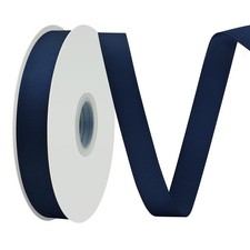 Double Face Navy Blue 7/8 Inch 50 Yards Grosgrain Ribbon Gift Wrapping Crafts