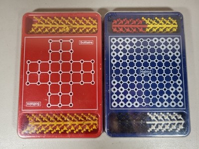 Vintage Altenburg Stralsunder Games Solitaire & Halma West Germany