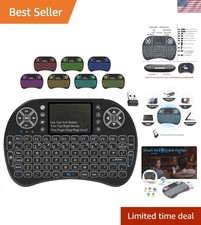 Portable Wireless Mini Keyboard with Touchpad RGB Backlight for All Devices