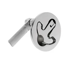 Boat Stainless Steel 2" T-Handle Lock Floor Buckle Marine Non-Locking Mount H...