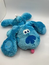 Fisher Price Mattel Blues Clues Plush Stuffed 14" Floppy Big Head Large 2003 Lay