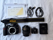 Nikon D3100 DSLR Camera (Black) + AF-S DX 18-55mm Lens Kit | Excellent Condition