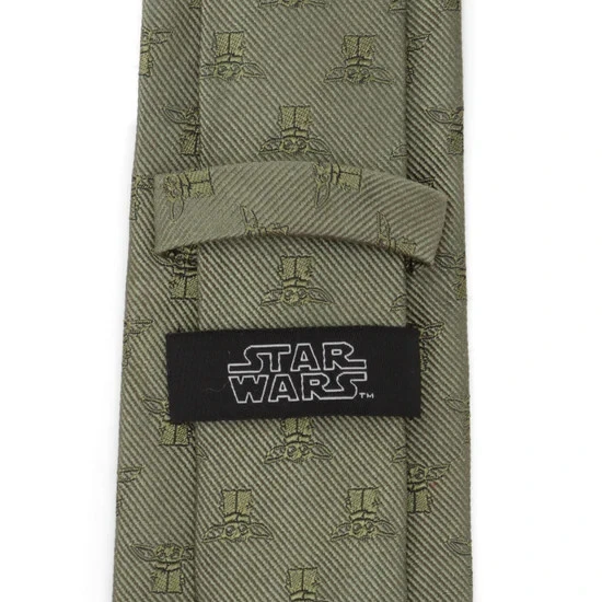 Corbata para hombre Star Wars Grogu verde salvia Foto 4 de 4