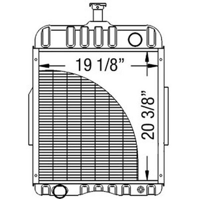 65426C1 Radiator Fits International 544 666 706 756 Tractors