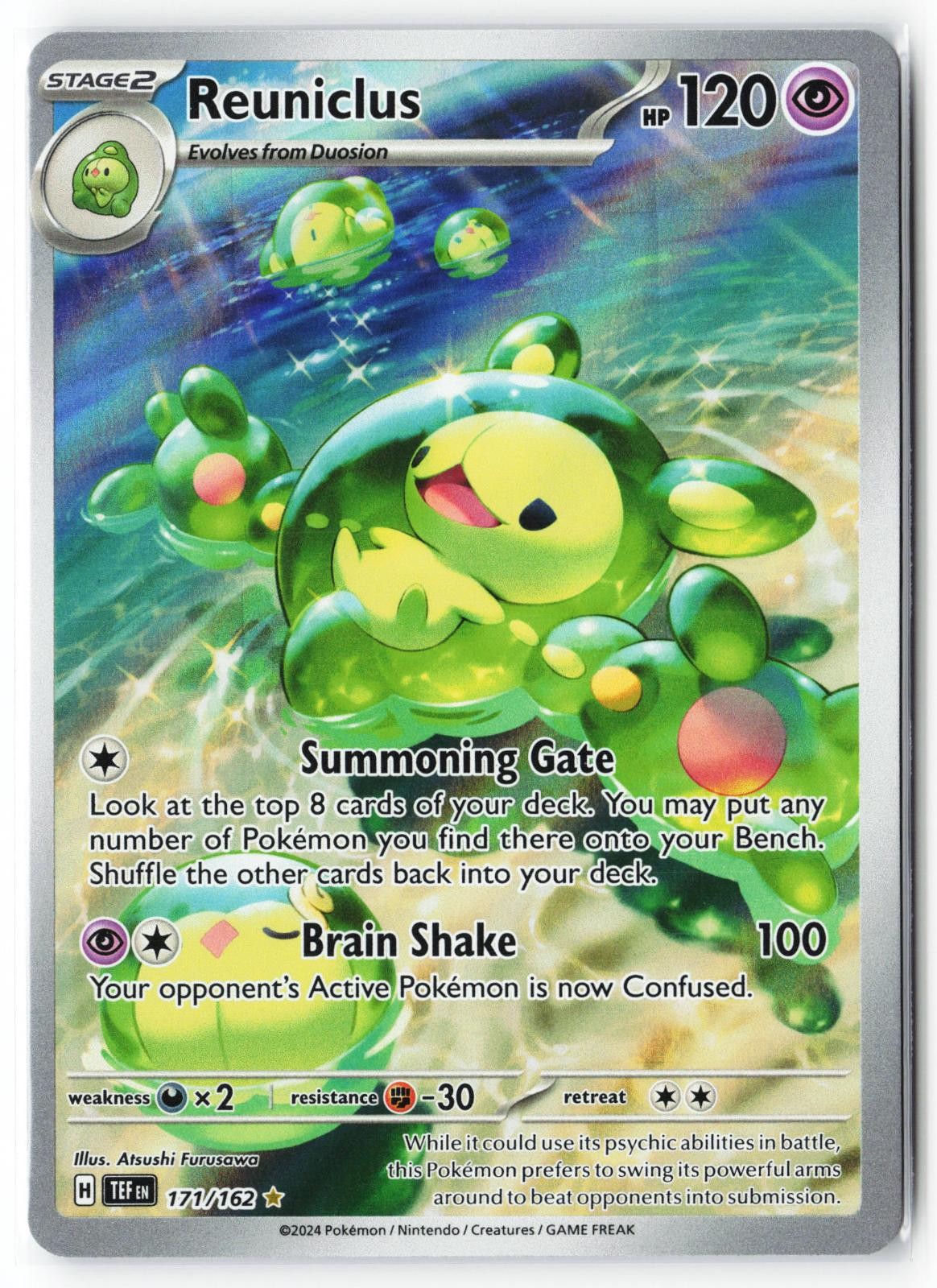 Reuniclus 171/162 Illustration Rare Temporal Forces Pokemon Holo Near Mint