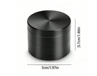 Black 4 Part 50 Mm Grinder Magnetic Metal Diamond Teeth Grinder