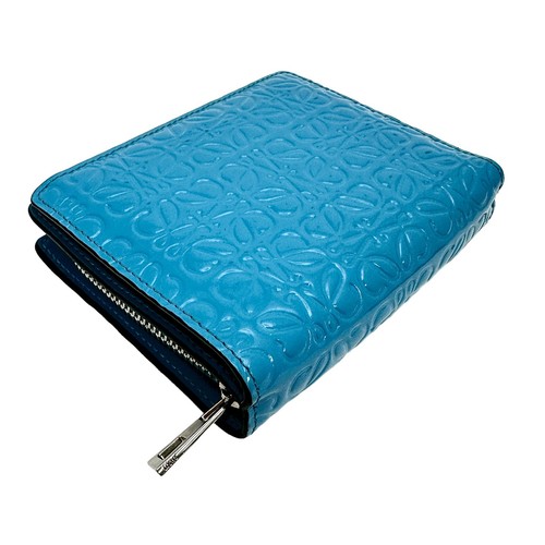 Loewe Anagram Wallet Blue 12122 - Picture 6 of 9