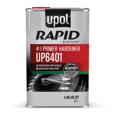 U Pol Products RAPID SYSTEM UP6401 Primer Hardener, 1 L Tin, Clear, Liquid