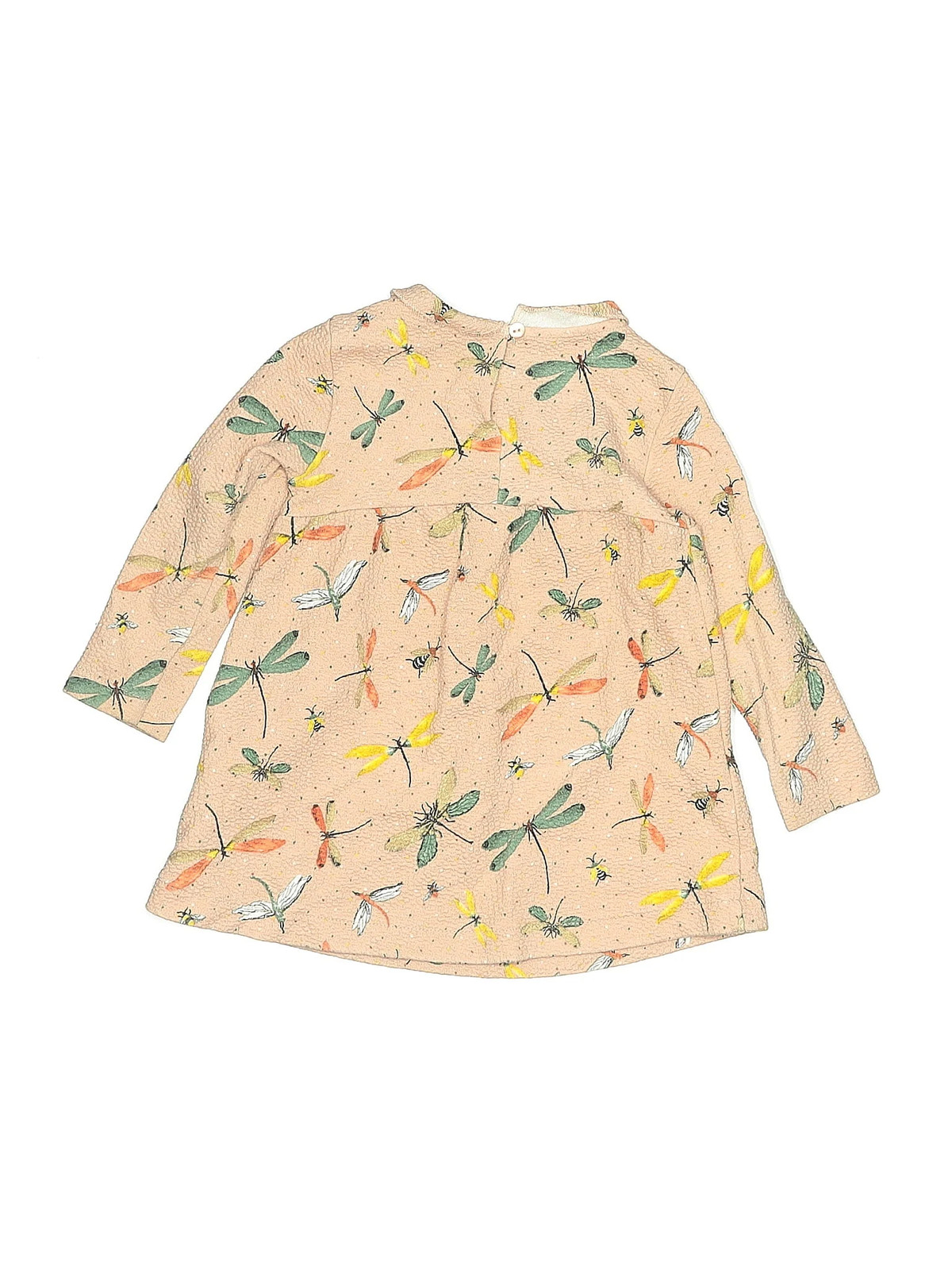 Zara Baby Girls Brown Dress 9-12 Months thumbnail 2