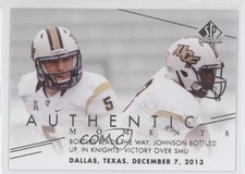 2014 SP Authentic Authentic Moments Blake Bortles Storm Johnson #193 3c9