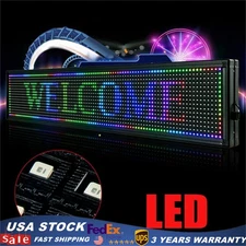 High Brightness Outdoor LED Sign Programmable Scrolling Message Display Board US