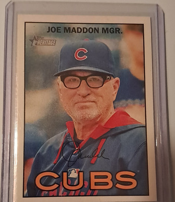 Topps 2016 Heritage #263 Joe Maddon MGR Chicago Cubs MLB Baseball Card Base