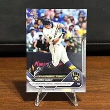 Andrew Vaughn 2025 Topps Now #485 Milwaukee Brewers