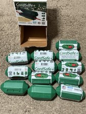  12-Pk Cordsafe Electrical Extension Cord Protective Safety Cover Green