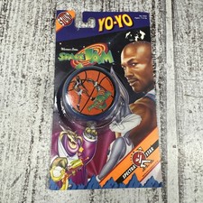 Michael Jordan Yo Yo Space Jam Movie 1997 Toy MOC Spectra Star Stunt Yo Yo Card