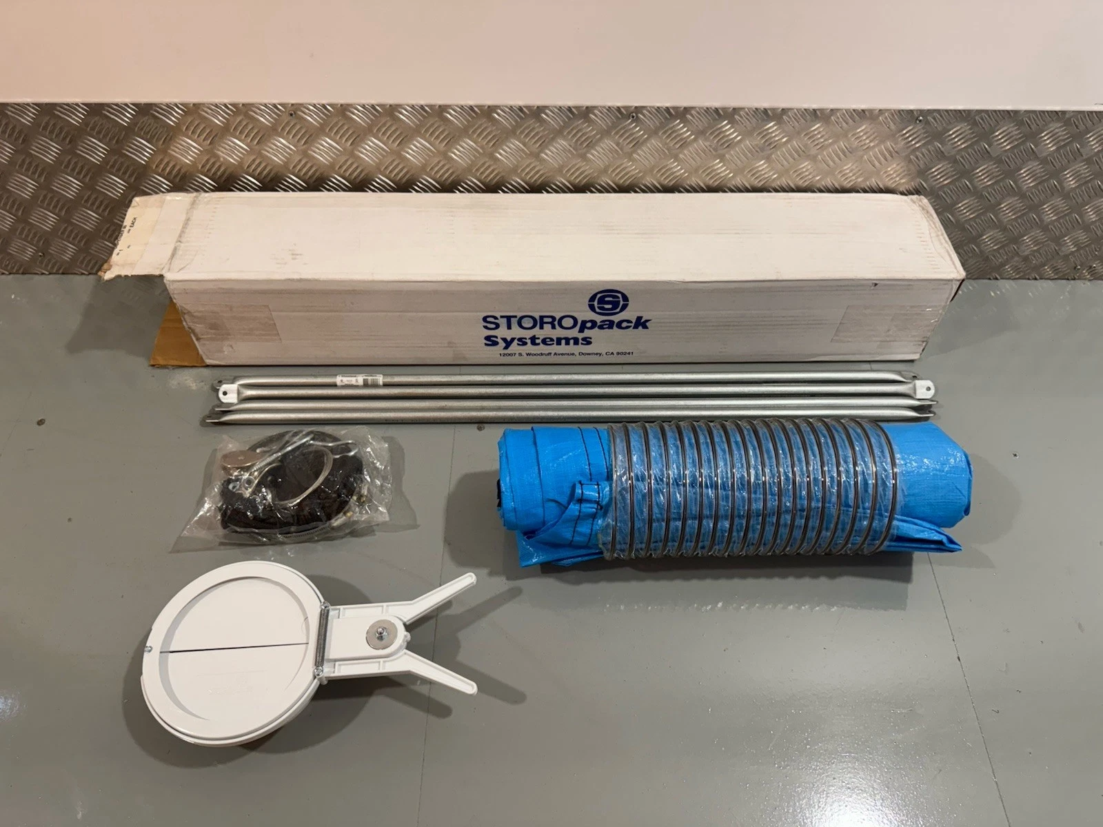 Storopack Systems Blue Loose Fill Dispenser 60 Cu Ft Packing Funnel 40164 New