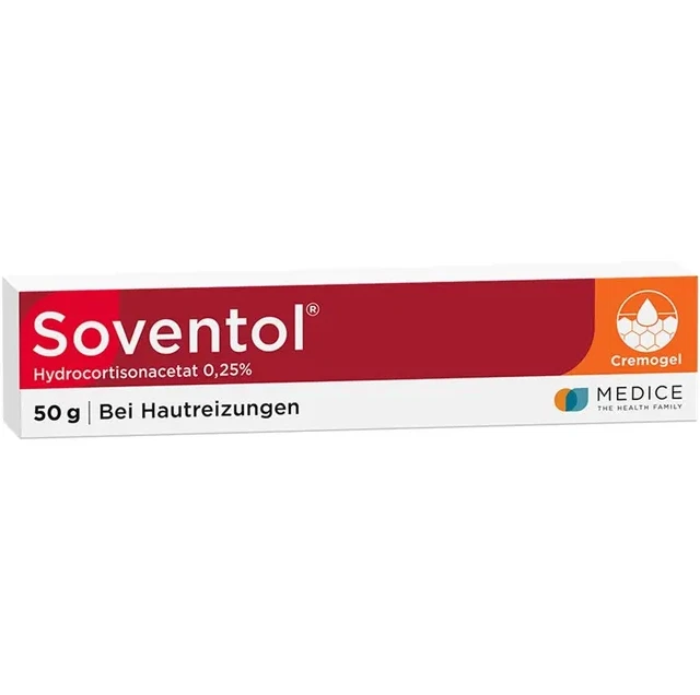 MEDICE ARZNEIMITTEL PÜTTER GMBH&CO.KG SOVENTOL Hydrocortisonacetat 0,25% Creme, 50 g, PZN 10714396