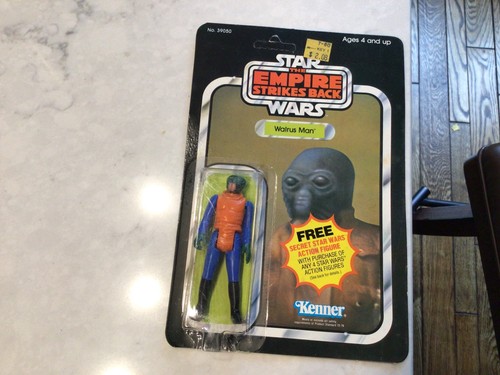 STAR WARS 1980 ESB EMPIRE STRIKES BACK WALRUS MAN ON ORIG. OPENED 21 BACK CARD
