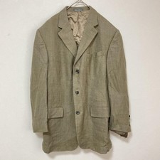 Oscar de la Renta Vintage Brown Woven Wool Oversized Tailored Blazer Jacket
