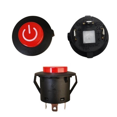 2 Pcs Power Button Switch Push Start Replacement Parts for Kids Ride on Toy Car