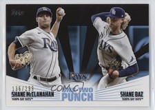 2023 Topps Series 1 One-Two Punch Black 136/299 Shane McClanahan Baz #12P-7 1b8