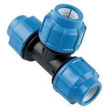 FLOPLAST MDPE 32mm Equal Tee - Bag of 2 - FREE Next-Day Delivery