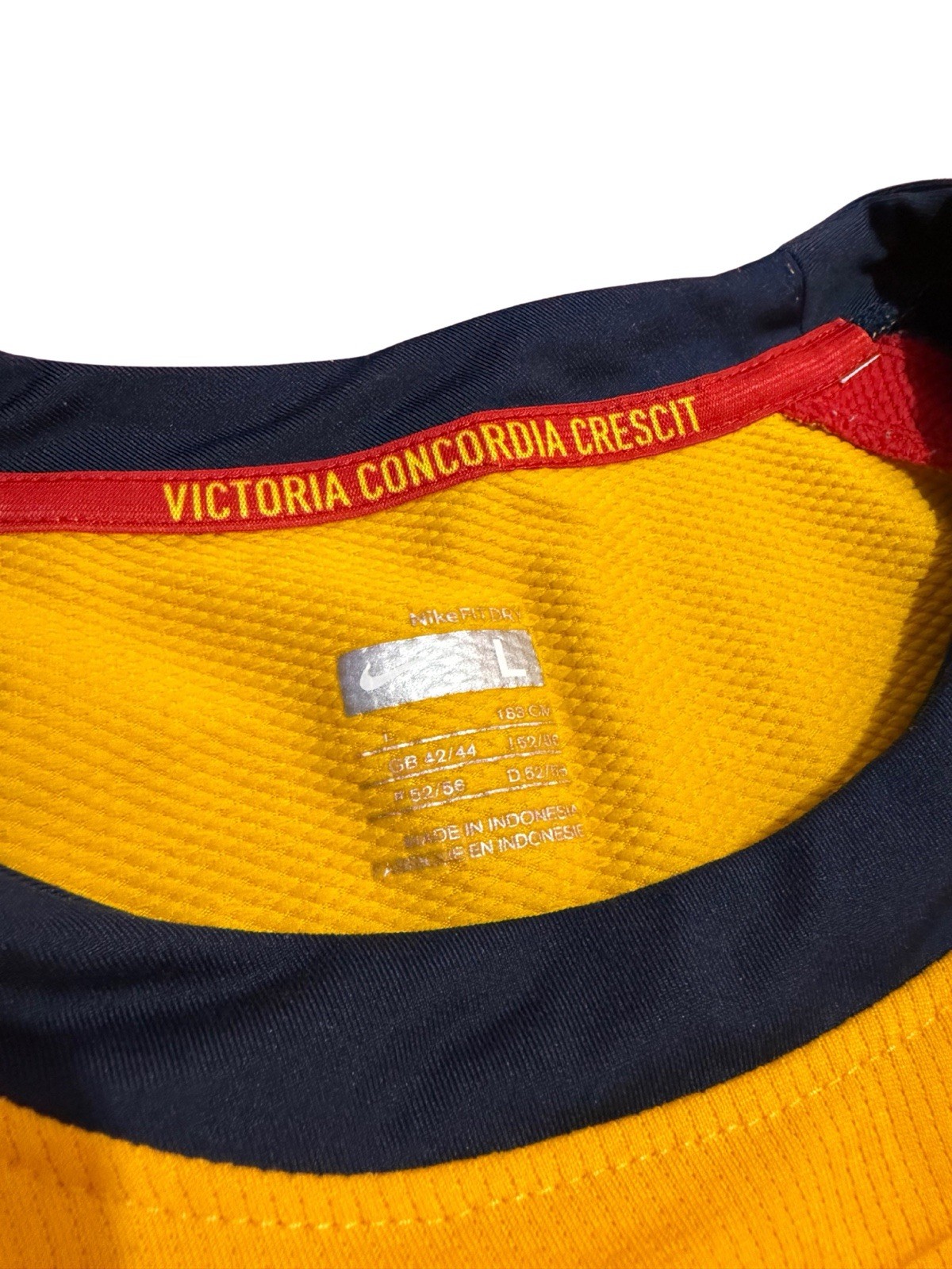 Nike Arsenal Soccer Jersey Clichy #22 Yellow Navy Red Fly Emirates Size L thumbnail 8