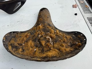 OEM Harley Panhead Shovelhead Solo Pogo Seat Pan Hydra Electra DuoGlide ORIGINAL