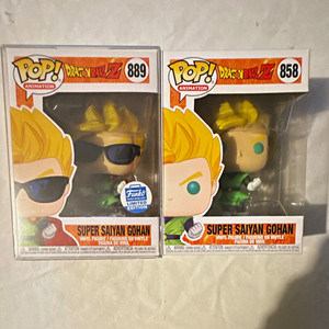 Funko Pop! Animation Dragon Ball Z Super Saiyan Gohan #889 #858 Limited Ed
