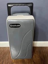 Mini Fridge, 9 Can 12oz Cooler and Warmer Compact Refrigerator with AC/DC Gray