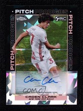 2021 Topps Chrome MLS Sapphire Edition Pitch Prodigies Caden Clark #186 Auto ow1