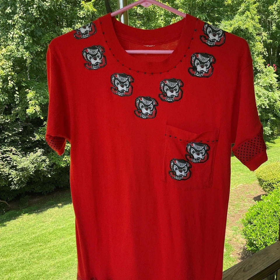 NC State Wolfpack Mini Dress Wmn College Student Gameday Cotton Handmade NCSU - Image 3 of 4