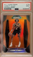 2017-18 Panini Prizm Jarrett Allen Orange Prizm Rookie /49 RC Psa 9